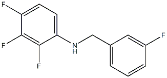 2,3,4-trifluoro-N-[(3-fluorophenyl)methyl]aniline 结构式