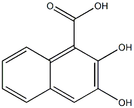2,3-dihydroxynaphthalene-1-carboxylic acid 结构式