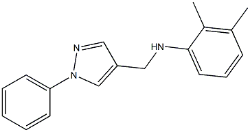 2,3-dimethyl-N-[(1-phenyl-1H-pyrazol-4-yl)methyl]aniline 结构式