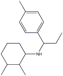 2,3-dimethyl-N-[1-(4-methylphenyl)propyl]cyclohexan-1-amine 结构式
