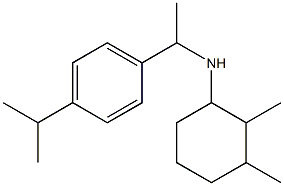 2,3-dimethyl-N-{1-[4-(propan-2-yl)phenyl]ethyl}cyclohexan-1-amine 结构式