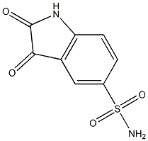 2,3-dioxoindoline-5-sulfonamide 结构式