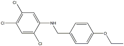 2,4,5-trichloro-N-[(4-ethoxyphenyl)methyl]aniline 结构式