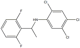 2,4,5-trichloro-N-[1-(2,6-difluorophenyl)ethyl]aniline 结构式