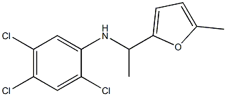 2,4,5-trichloro-N-[1-(5-methylfuran-2-yl)ethyl]aniline 结构式