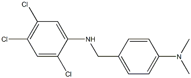 2,4,5-trichloro-N-{[4-(dimethylamino)phenyl]methyl}aniline 结构式
