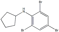 2,4,6-tribromo-N-cyclopentylaniline 结构式