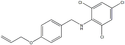 2,4,6-trichloro-N-{[4-(prop-2-en-1-yloxy)phenyl]methyl}aniline 结构式