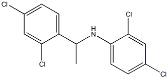 2,4-dichloro-N-[1-(2,4-dichlorophenyl)ethyl]aniline 结构式