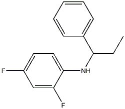 2,4-difluoro-N-(1-phenylpropyl)aniline 结构式