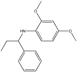 2,4-dimethoxy-N-(1-phenylpropyl)aniline 结构式