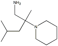 2,4-dimethyl-2-piperidin-1-ylpentan-1-amine 结构式