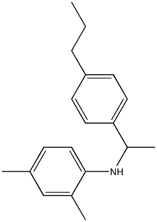 2,4-dimethyl-N-[1-(4-propylphenyl)ethyl]aniline 结构式