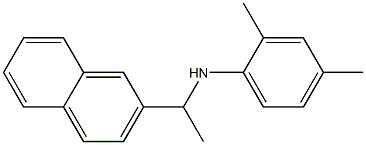 2,4-dimethyl-N-[1-(naphthalen-2-yl)ethyl]aniline 结构式