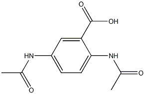 2,5-diacetamidobenzoic acid 结构式