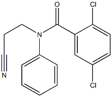 2,5-dichloro-N-(2-cyanoethyl)-N-phenylbenzamide 结构式