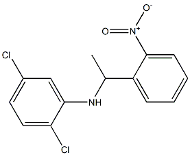 2,5-dichloro-N-[1-(2-nitrophenyl)ethyl]aniline 结构式