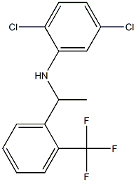 2,5-dichloro-N-{1-[2-(trifluoromethyl)phenyl]ethyl}aniline 结构式