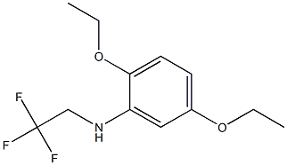 2,5-diethoxy-N-(2,2,2-trifluoroethyl)aniline 结构式