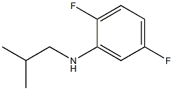 2,5-difluoro-N-(2-methylpropyl)aniline 结构式