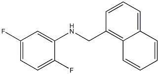 2,5-difluoro-N-(naphthalen-1-ylmethyl)aniline 结构式