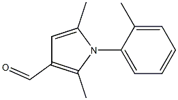 2,5-dimethyl-1-(2-methylphenyl)-1H-pyrrole-3-carbaldehyde 结构式