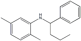 2,5-dimethyl-N-(1-phenylbutyl)aniline 结构式