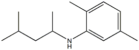 2,5-dimethyl-N-(4-methylpentan-2-yl)aniline 结构式