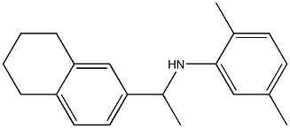 2,5-dimethyl-N-[1-(5,6,7,8-tetrahydronaphthalen-2-yl)ethyl]aniline 结构式