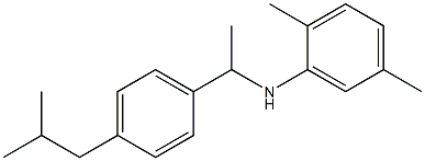 2,5-dimethyl-N-{1-[4-(2-methylpropyl)phenyl]ethyl}aniline 结构式