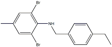 2,6-dibromo-N-[(4-ethylphenyl)methyl]-4-methylaniline 结构式