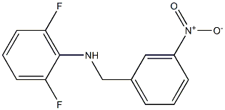 2,6-difluoro-N-[(3-nitrophenyl)methyl]aniline 结构式