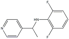 2,6-difluoro-N-[1-(pyridin-4-yl)ethyl]aniline 结构式