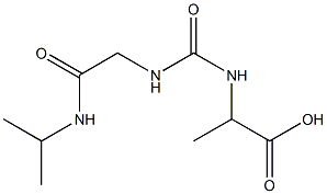 2-[({[2-(isopropylamino)-2-oxoethyl]amino}carbonyl)amino]propanoic acid 结构式