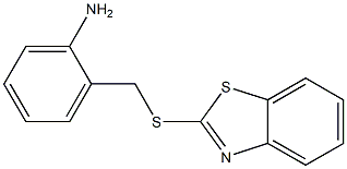 2-[(1,3-benzothiazol-2-ylsulfanyl)methyl]aniline 结构式