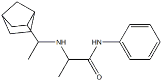 2-[(1-{bicyclo[2.2.1]heptan-2-yl}ethyl)amino]-N-phenylpropanamide 结构式