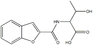 2-[(1-benzofuran-2-ylcarbonyl)amino]-3-hydroxybutanoic acid 结构式