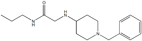 2-[(1-benzylpiperidin-4-yl)amino]-N-propylacetamide 结构式