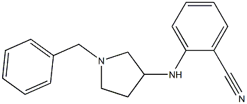 2-[(1-benzylpyrrolidin-3-yl)amino]benzonitrile 结构式