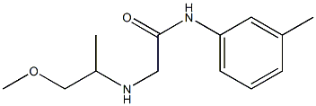 2-[(1-methoxypropan-2-yl)amino]-N-(3-methylphenyl)acetamide 结构式