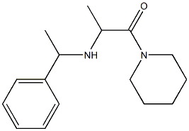 2-[(1-phenylethyl)amino]-1-(piperidin-1-yl)propan-1-one 结构式