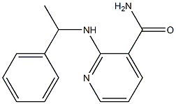 2-[(1-phenylethyl)amino]pyridine-3-carboxamide 结构式
