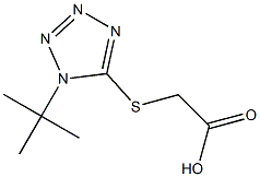 2-[(1-tert-butyl-1H-1,2,3,4-tetrazol-5-yl)sulfanyl]acetic acid 结构式