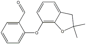 2-[(2,2-dimethyl-2,3-dihydro-1-benzofuran-7-yl)oxy]benzaldehyde 结构式