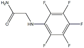 2-[(2,3,4,5,6-pentafluorophenyl)amino]acetamide 结构式