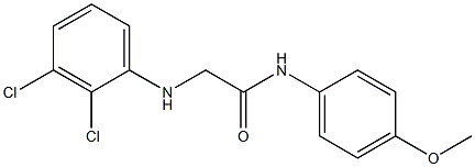 2-[(2,3-dichlorophenyl)amino]-N-(4-methoxyphenyl)acetamide 结构式