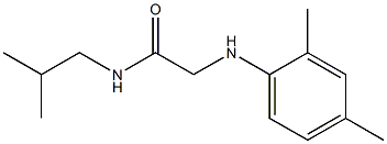 2-[(2,4-dimethylphenyl)amino]-N-(2-methylpropyl)acetamide 结构式