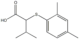 2-[(2,4-dimethylphenyl)sulfanyl]-3-methylbutanoic acid 结构式