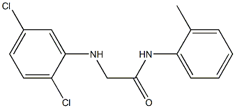 2-[(2,5-dichlorophenyl)amino]-N-(2-methylphenyl)acetamide 结构式