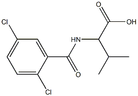 2-[(2,5-dichlorophenyl)formamido]-3-methylbutanoic acid 结构式